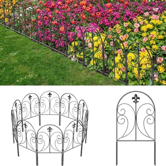 NEX™ Black Decorative Butterfly Garden Fence, 10ct.